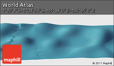 Satellite Panoramic Map of the Area around 0° 52' 31" S, 146° 16' 30" E