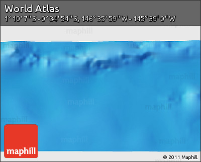 Physical 3D Map of the Area around 0° 52' 31" S, 146° 7' 30" W