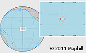 Gray Location Map of the area around 0° 52' 31" S, 149° 31' 30" W