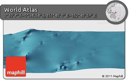 Satellite Panoramic Map of the Area around 0° 52' 31" S, 152° 13' 29" E