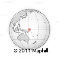 Outline Map of the Area around 0° 52' 31" S, 153° 55' 30" E, rectangular outline