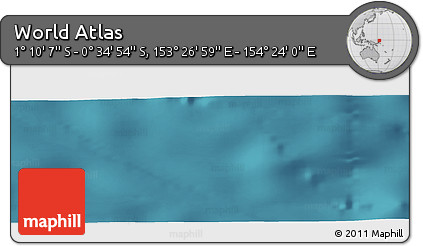 Satellite Panoramic Map of the Area around 0° 52' 31" S, 153° 55' 30" E