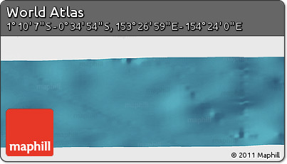 Satellite Panoramic Map of the Area around 0° 52' 31" S, 153° 55' 30" E