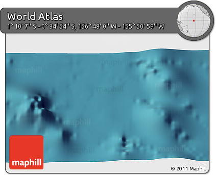 Satellite 3D Map of the Area around 0° 52' 31" S, 156° 19' 29" W