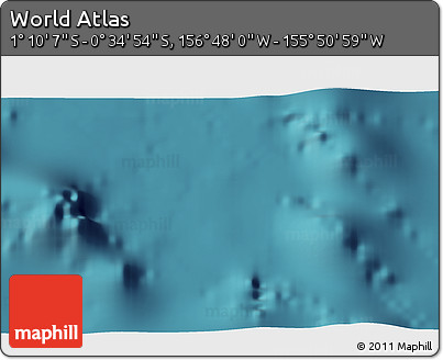 Satellite 3D Map of the Area around 0° 52' 31" S, 156° 19' 29" W