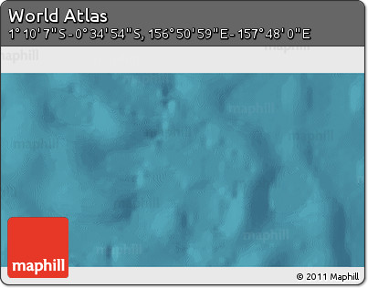 Satellite 3D Map of the Area around 0° 52' 31" S, 157° 19' 29" E