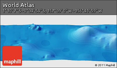 Political Panoramic Map of the Area around 0° 52' 31" S, 157° 10' 30" W