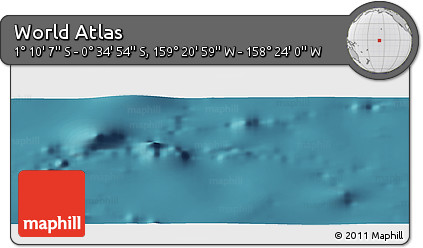 Satellite Panoramic Map of the Area around 0° 52' 31" S, 158° 52' 30" W
