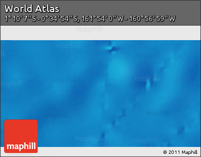 Physical 3D Map of the Area around 0° 52' 31" S, 161° 25' 30" W