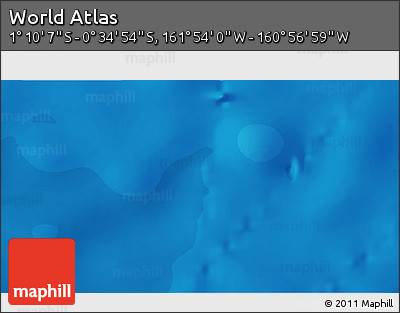 Political 3D Map of the Area around 0° 52' 31" S, 161° 25' 30" W