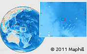 Shaded Relief Location Map of the area around 0° 52' 31" S, 163° 16' 30" E