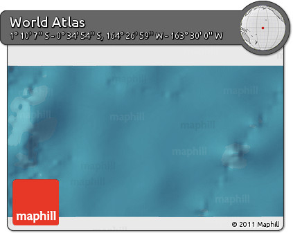 Satellite 3D Map of the Area around 0° 52' 31" S, 163° 58' 29" W