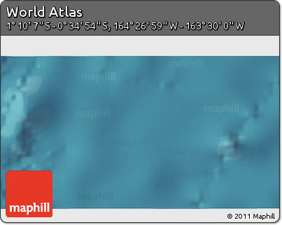 Satellite 3D Map of the Area around 0° 52' 31" S, 163° 58' 29" W