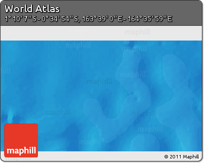 Political 3D Map of the Area around 0° 52' 31" S, 164° 7' 30" E