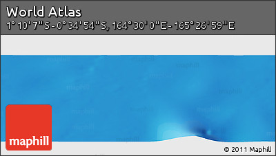 Physical Panoramic Map of the Area around 0° 52' 31" S, 164° 58' 29" E