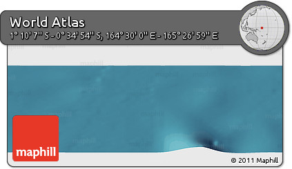 Satellite Panoramic Map of the Area around 0° 52' 31" S, 164° 58' 29" E