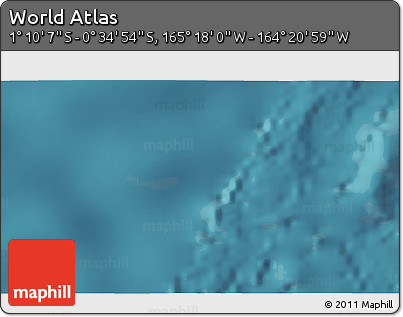 Satellite 3D Map of the Area around 0° 52' 31" S, 164° 49' 29" W