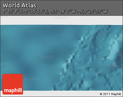 Satellite 3D Map of the Area around 0° 52' 31" S, 164° 49' 29" W