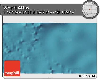 Satellite 3D Map of the Area around 0° 52' 31" S, 165° 40' 30" W