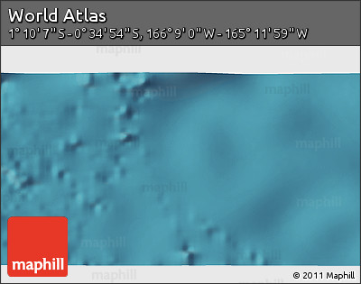Satellite 3D Map of the Area around 0° 52' 31" S, 165° 40' 30" W