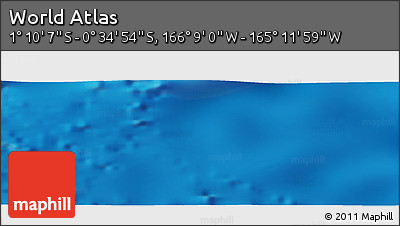 Physical Panoramic Map of the Area around 0° 52' 31" S, 165° 40' 30" W