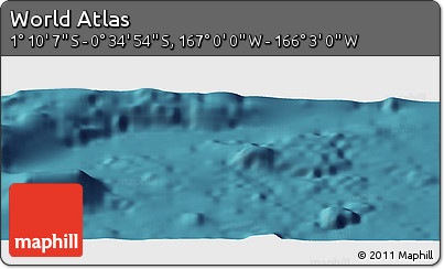Satellite Panoramic Map of the Area around 0° 52' 31" S, 166° 31' 30" W
