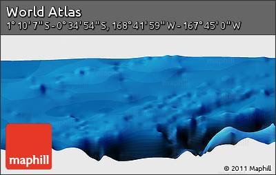 Political Panoramic Map of the Area around 0° 52' 31" S, 168° 13' 29" W