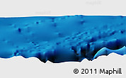 Shaded Relief Panoramic Map of the area around 0° 52' 31" S, 168° 13' 29" W