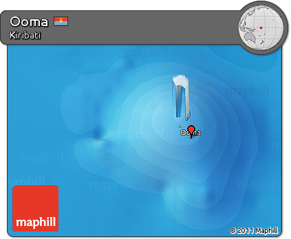 Political 3D Map of Ooma