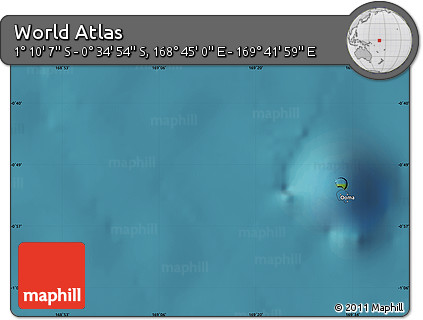 Satellite Map of the Area around 0° 52' 31" S, 169° 13' 29" E