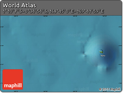 Satellite Map of the Area around 0° 52' 31" S, 169° 13' 29" E