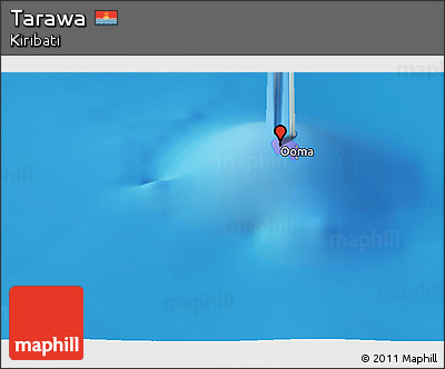 Physical Panoramic Map of Tarawa