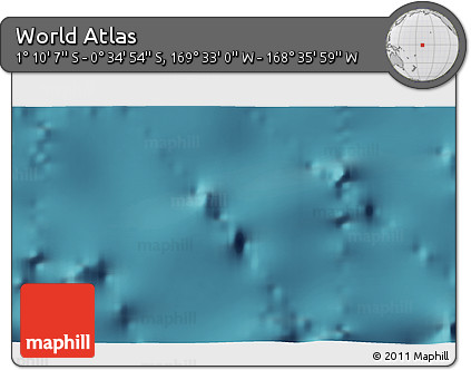 Satellite 3D Map of the Area around 0° 52' 31" S, 169° 4' 29" W
