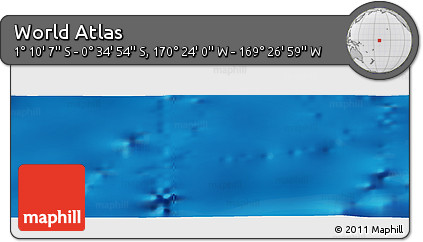 Physical Panoramic Map of the Area around 0° 52' 31" S, 169° 55' 30" W