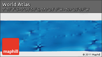 Physical Panoramic Map of the Area around 0° 52' 31" S, 169° 55' 30" W