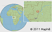 Savanna Style Location Map of the area around 0° 52' 31" S, 16° 13' 30" E