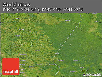 Satellite Map of the Area around 0° 52' 31" S, 16° 13' 30" E