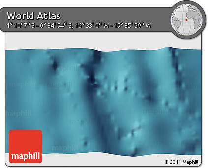 Satellite 3D Map of the Area around 0° 52' 31" S, 16° 4' 29" W