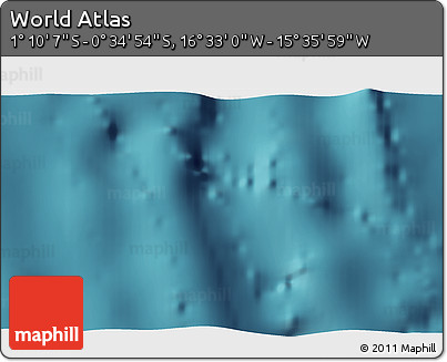 Satellite 3D Map of the Area around 0° 52' 31" S, 16° 4' 29" W