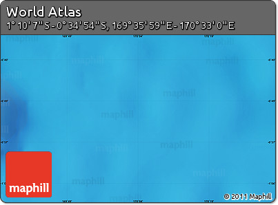Physical Map of the Area around 0° 52' 31" S, 170° 4' 29" E