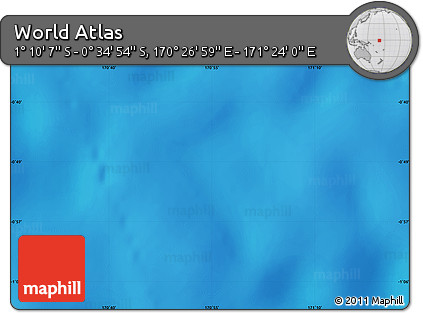 Physical Map of the Area around 0° 52' 31" S, 170° 55' 30" E