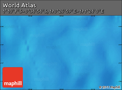 Physical Map of the Area around 0° 52' 31" S, 170° 55' 30" E