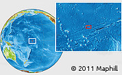 Physical Location Map of the area around 0° 52' 31" S, 170° 46' 30" W