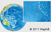 Physical Location Map of the area around 0° 52' 31" S, 171° 46' 30" E