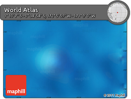 Physical Map of the Area around 0° 52' 31" S, 171° 37' 30" W