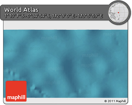 Satellite 3D Map of the Area around 0° 52' 31" S, 172° 37' 30" E