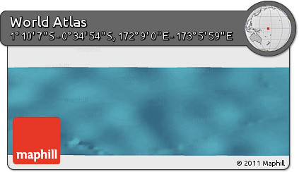 Satellite Panoramic Map of the Area around 0° 52' 31" S, 172° 37' 30" E