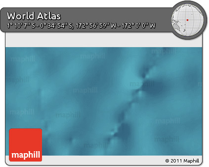 Satellite 3D Map of the Area around 0° 52' 31" S, 172° 28' 29" W
