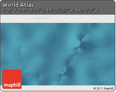 Satellite 3D Map of the Area around 0° 52' 31" S, 172° 28' 29" W