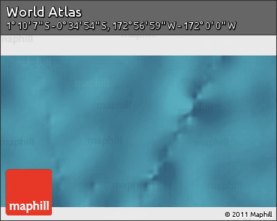 Satellite 3D Map of the Area around 0° 52' 31" S, 172° 28' 29" W